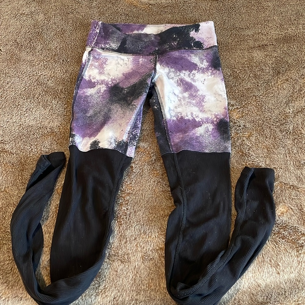 All yoga pants. Small. Scrunchy/leg warmer legs.